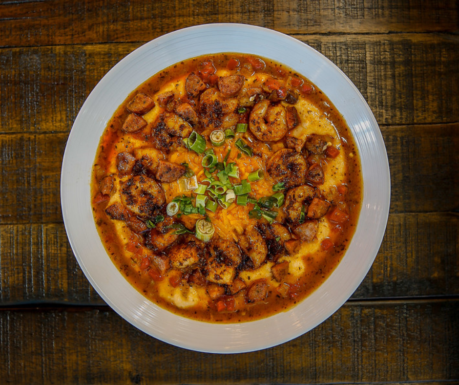 Order Cajun Shrimp and Grits food online from Wharf Casual Seafood Dothan store, Dothan on bringmethat.com