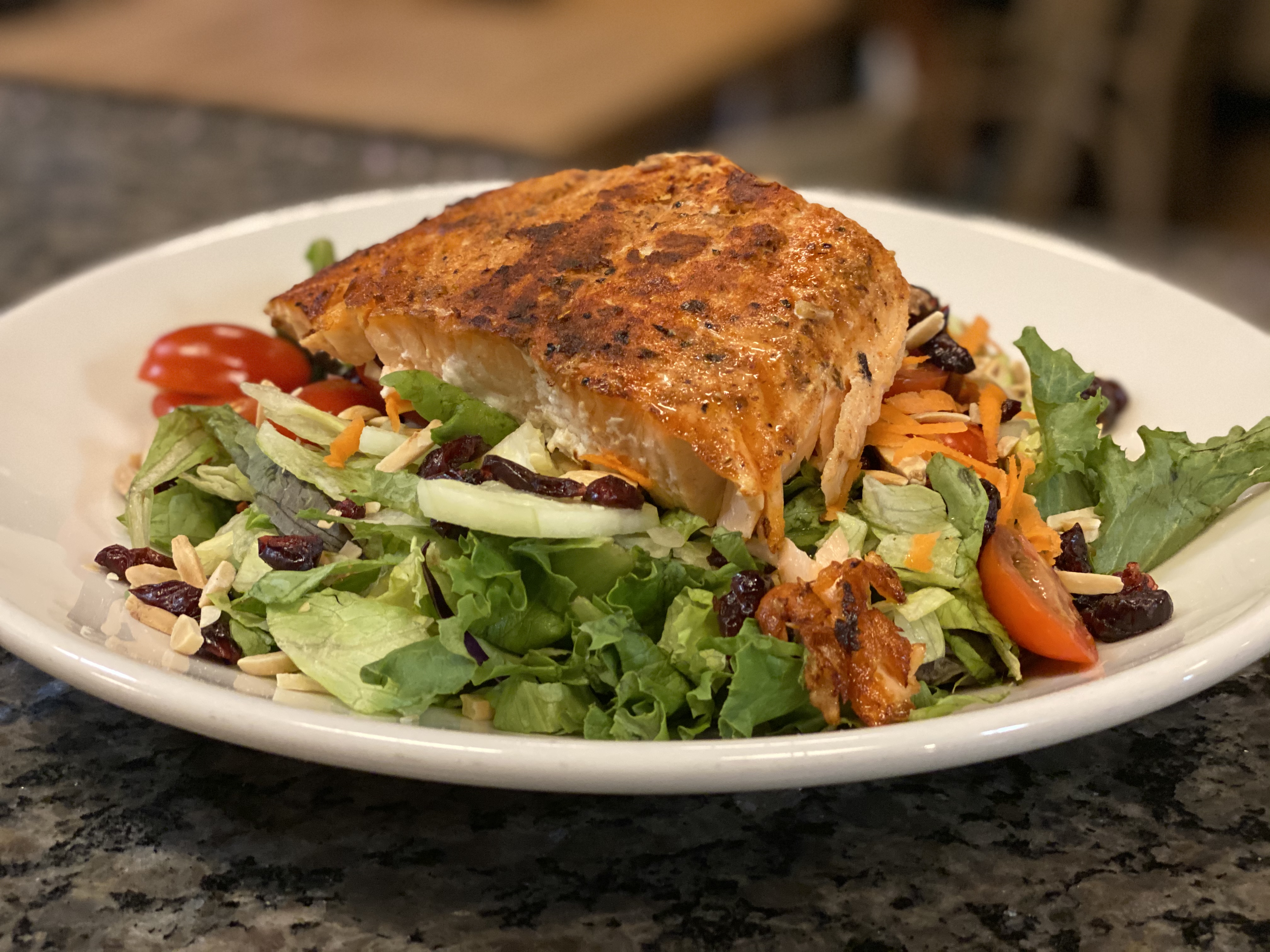 Order Peppered Salmon Salad food online from CELEBRITY DELLY store, Falls Church on bringmethat.com