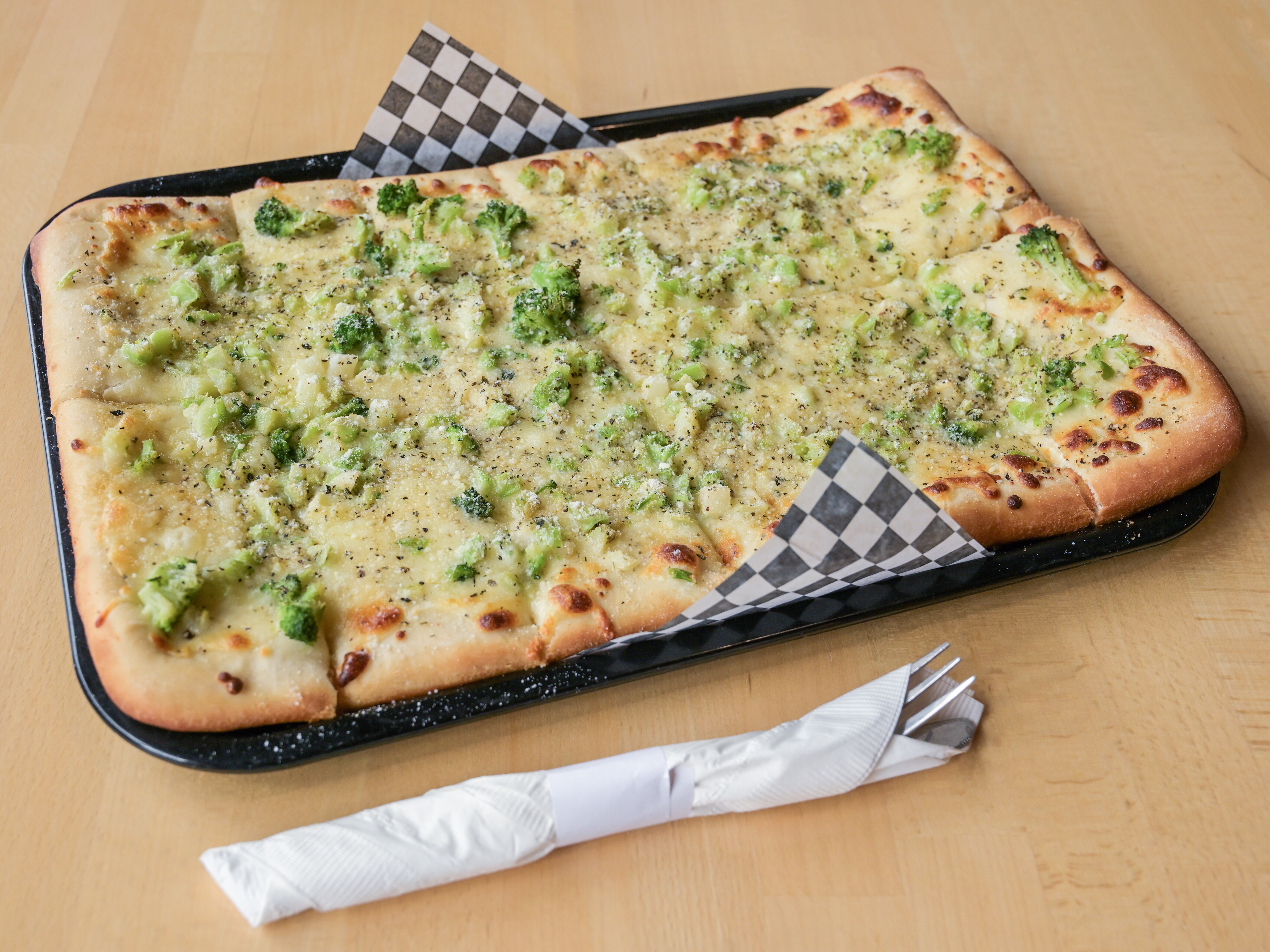 Order Open Face Broccoli Pizza food online from Revello Pizza store, Kingston on bringmethat.com