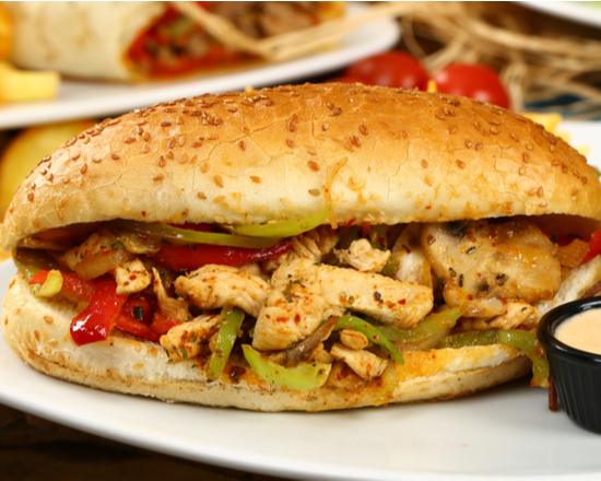 Order The Chicken Pizza Sandwich Special food online from Philly Cheesesteak Company store, Los Angeles on bringmethat.com