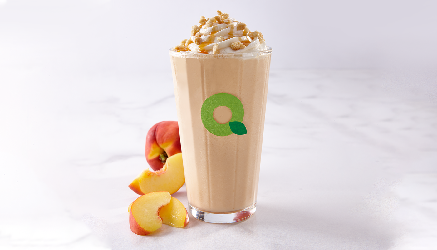 Order Peach Cobbler Smoothie 16oz  food online from Quickchek store, Saddle Brook on bringmethat.com
