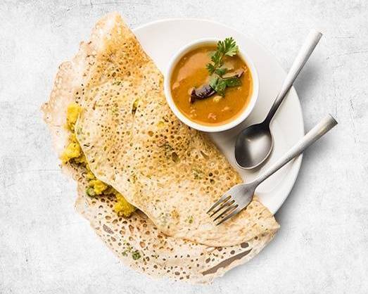 Order Semolina Onion Masala Crepe food online from Indian Crepe Co. store, Chicopee on bringmethat.com