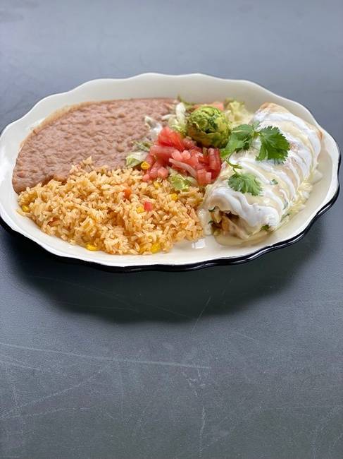 Order Chimichanga/ Chicken food online from Tacos & Tequilas Mexican Grill store, Atlanta on bringmethat.com