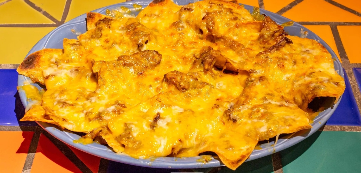 Order Green Mary Lou Nachos (Double) food online from Poco Mexican/American Restaurant, Bar & Comedy Cabaret store, Doylestown on bringmethat.com