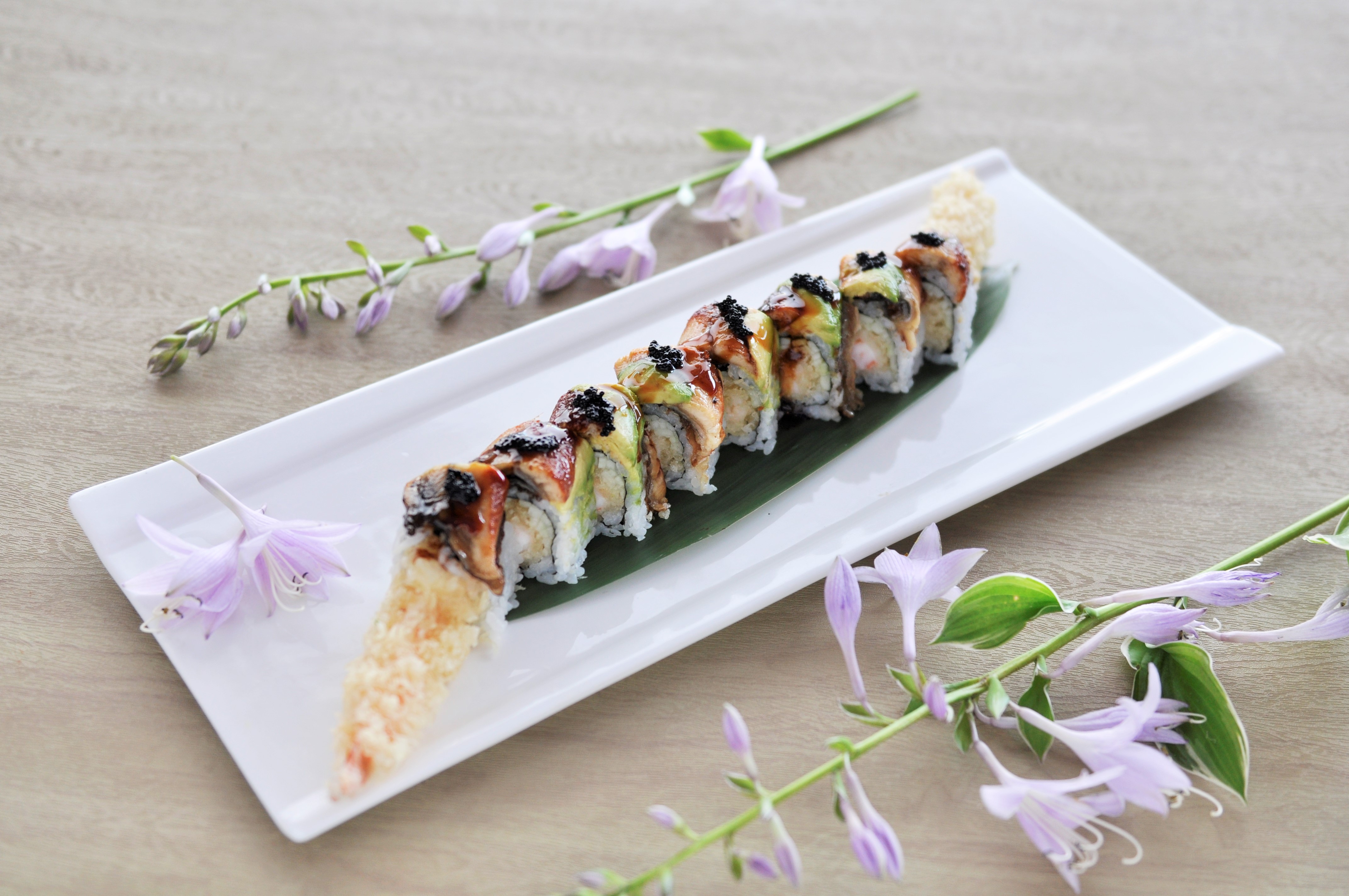 Order Black Dragon Roll food online from Izumi Sushi & Hibachi Steakhouse store, Levittown on bringmethat.com