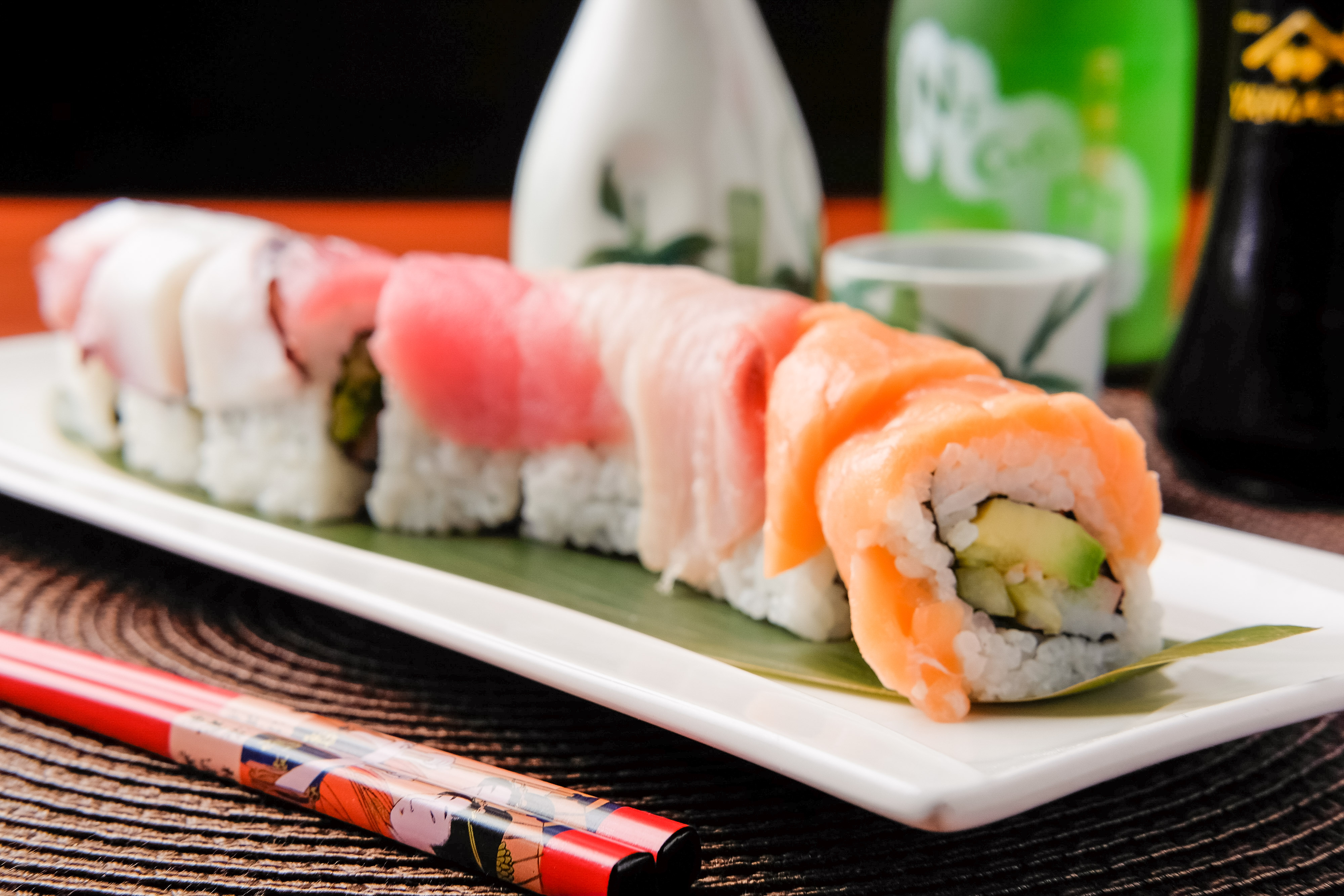 Order Rainbow Roll food online from Shogun Peking Palace store, Fort Smith on bringmethat.com