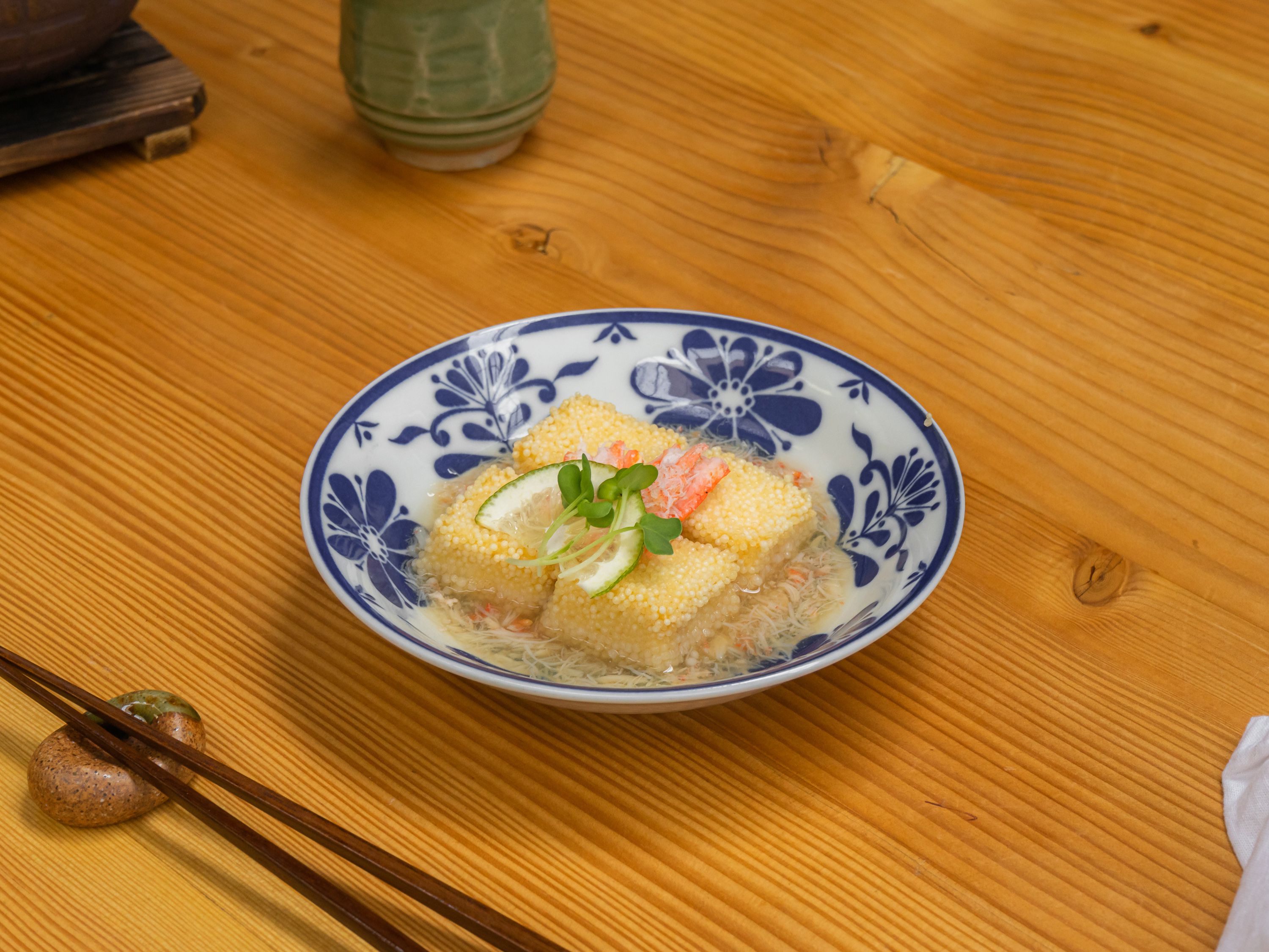 Order Kani Dofu No Agedashi food online from Sasa Japanese Restaurant store, San Francisco on bringmethat.com