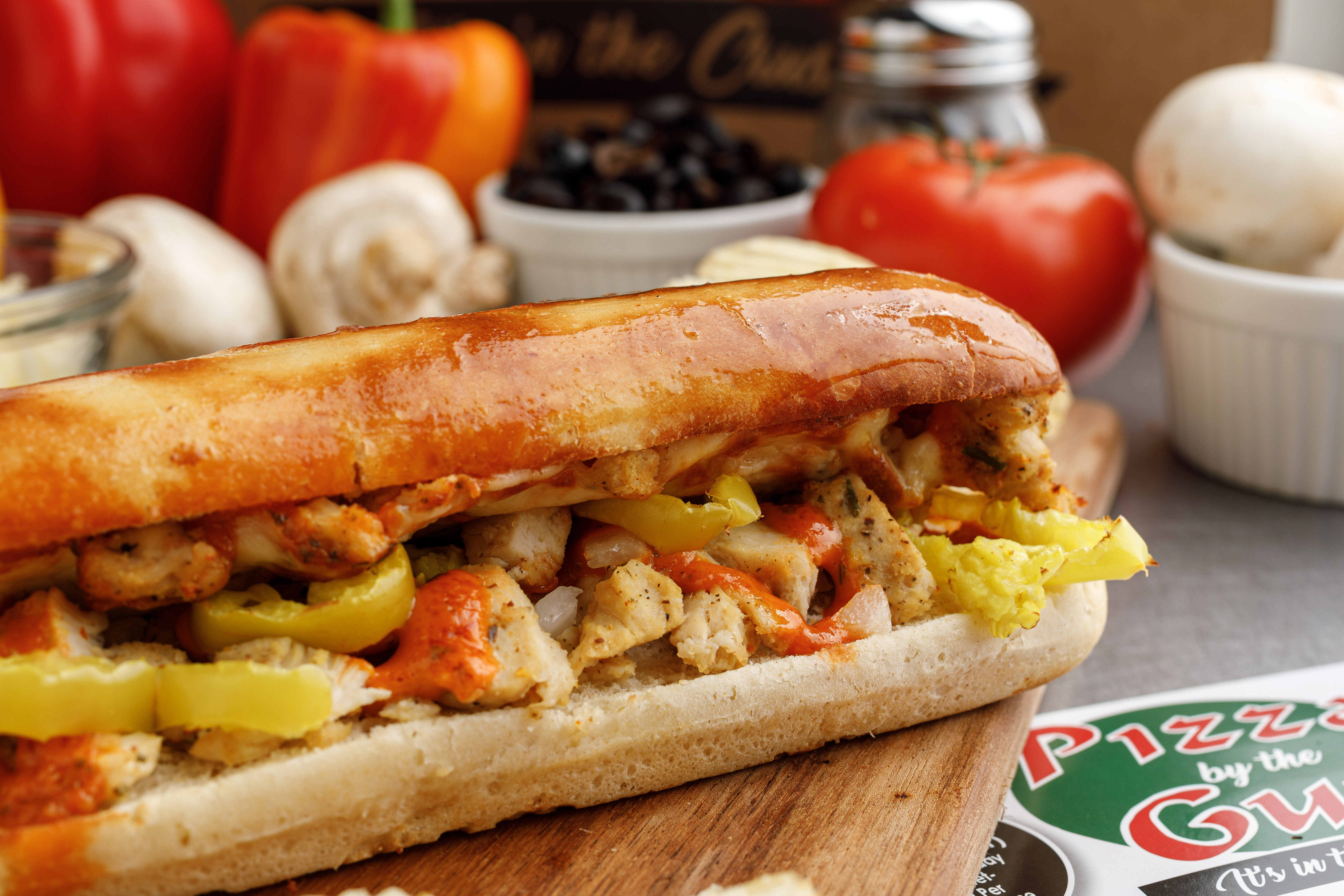Order Chipotle Chicken Sub Sandwich food online from Pizza by the Guy store, Owensboro on bringmethat.com