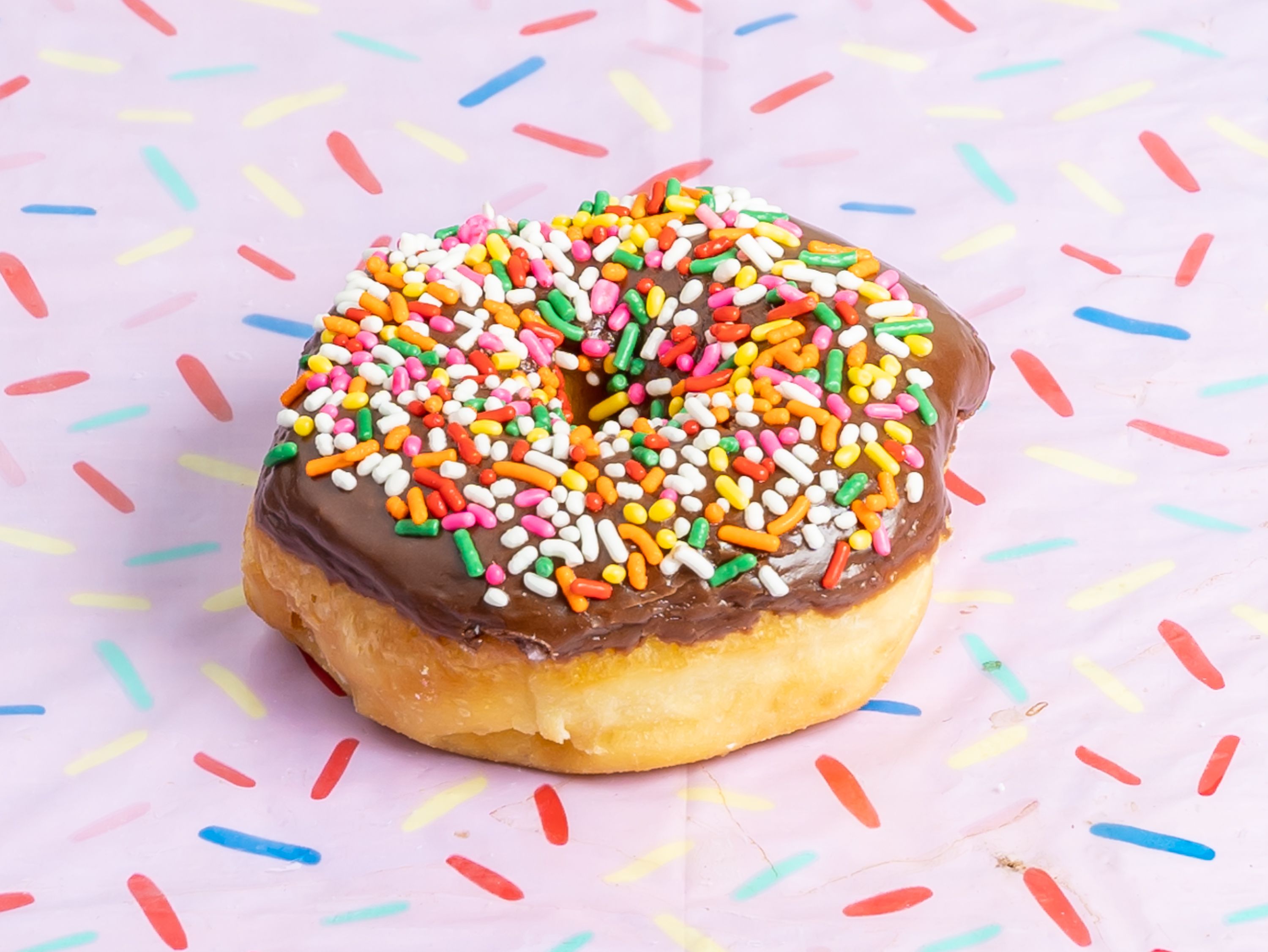 Order Sprinkled Donut food online from Donut Queen store, Plano on bringmethat.com