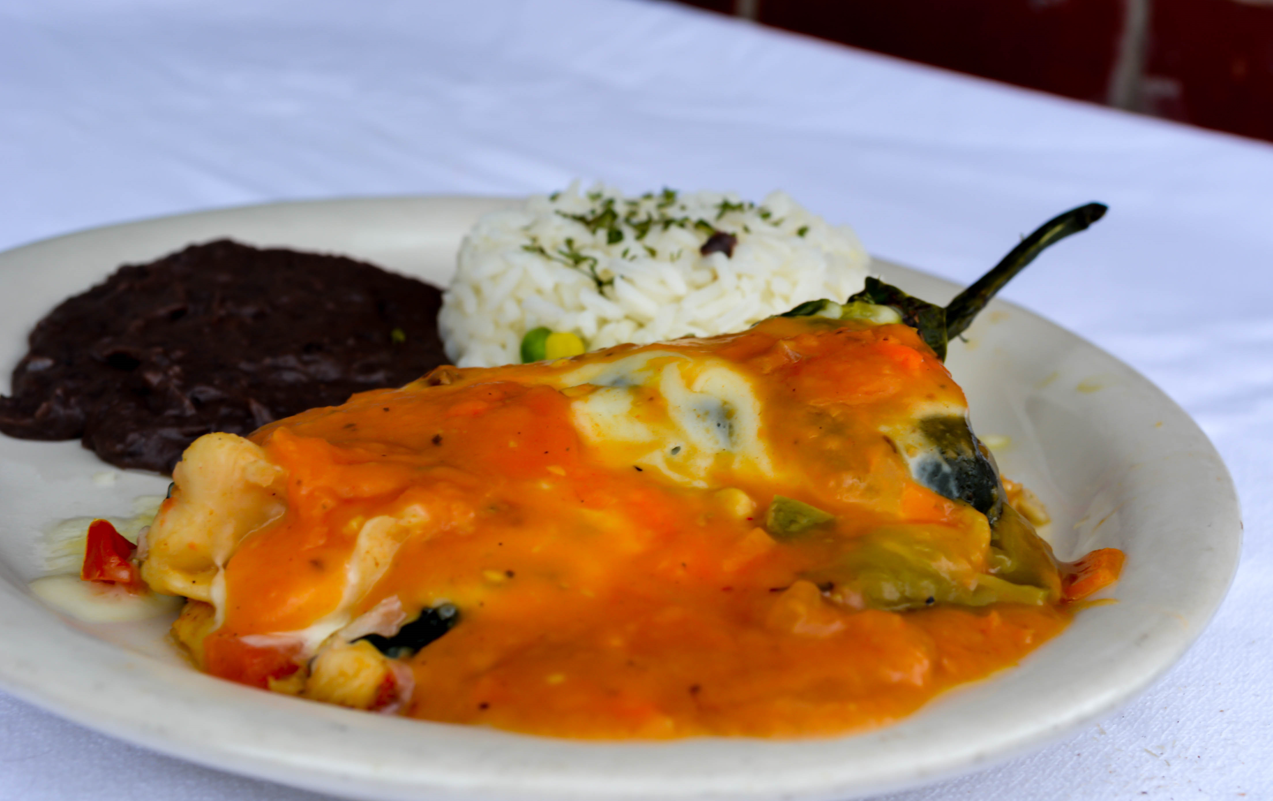 Order 9. Seafood Chile Relleno Daily Special food online from La Jaiba Shrimp House store, Mcallen on bringmethat.com
