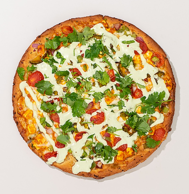 Order Paneer Tikka Pie Cauliflower GF Pizza Crust (Small 10”) food online from Wiseguy Pizza store, Arlington on bringmethat.com