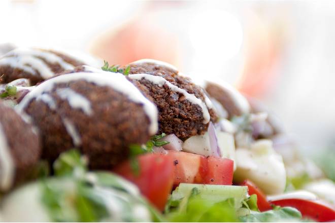 Order Gluten-Free** Falafel Salad food online from Pita Jungle store, Chandler on bringmethat.com