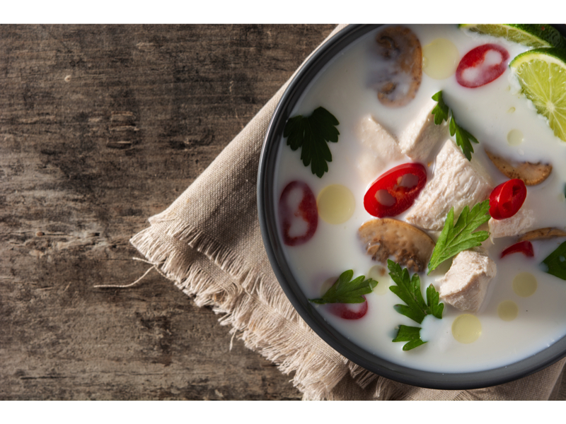 Order  Tom Kha Soup ต้มข่าซุป food online from Khaokang Thai Kitchen store, Mountain View on bringmethat.com
