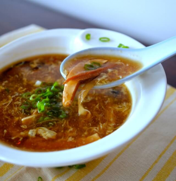 Order Hot and Sour Soup food online from Dragon Phoenix Chinese Restaurant store, Meriden on bringmethat.com