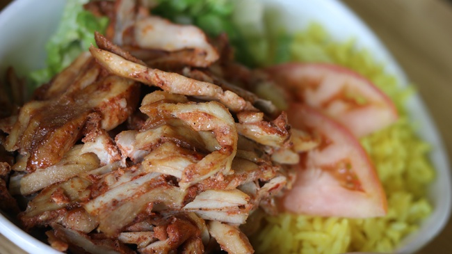 Order Kids Chicken Shawarma Over Rice food online from Crave Kabob store, Chicago on bringmethat.com
