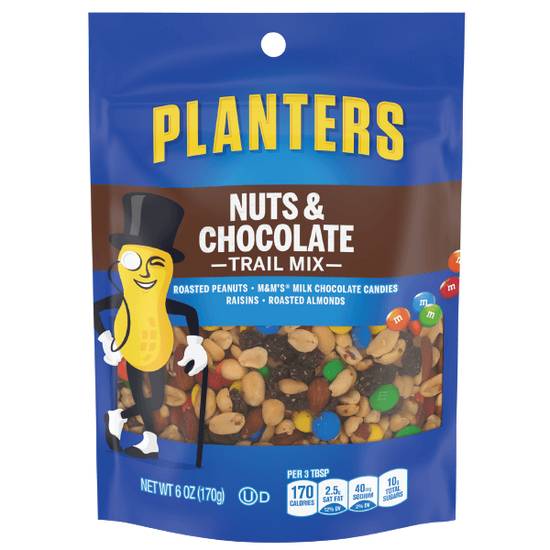 Order Planters Trail Mix Nuts & Chocolate 6oz food online from Caseys Carry Out Pizza store, Princeton on bringmethat.com
