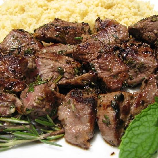 Order Lamb Skewer food online from Sababa Mediterranean Cuisine store, Richardson on bringmethat.com