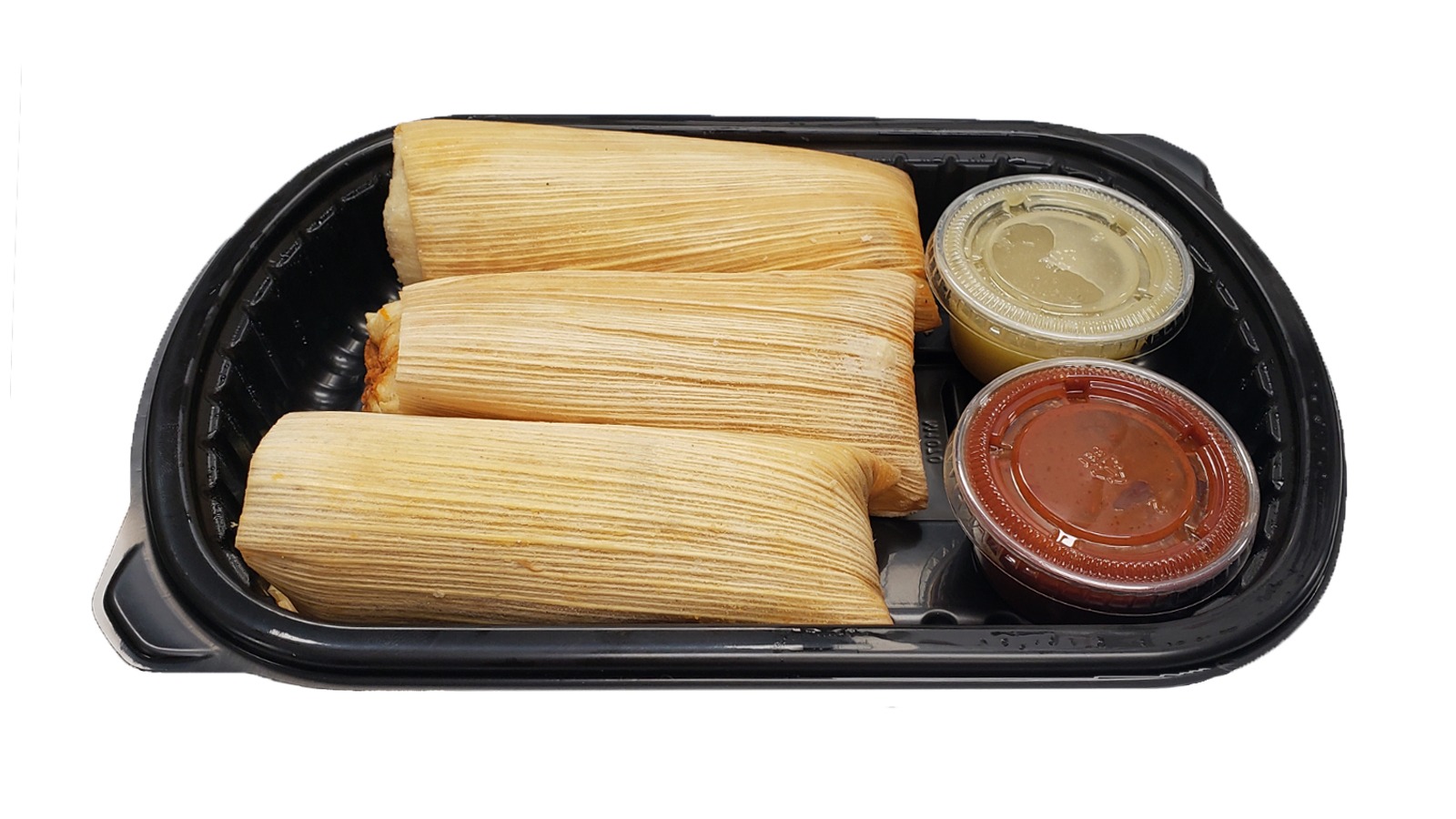 Order Chicken Tamales, 3 ct. food online from Lucky California store, San Jose on bringmethat.com