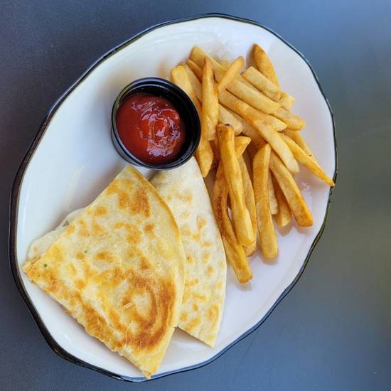 Order K- 6 (-Quesadilla w/fries) food online from Tacos & Tequilas Mexican Grill store, Atlanta on bringmethat.com
