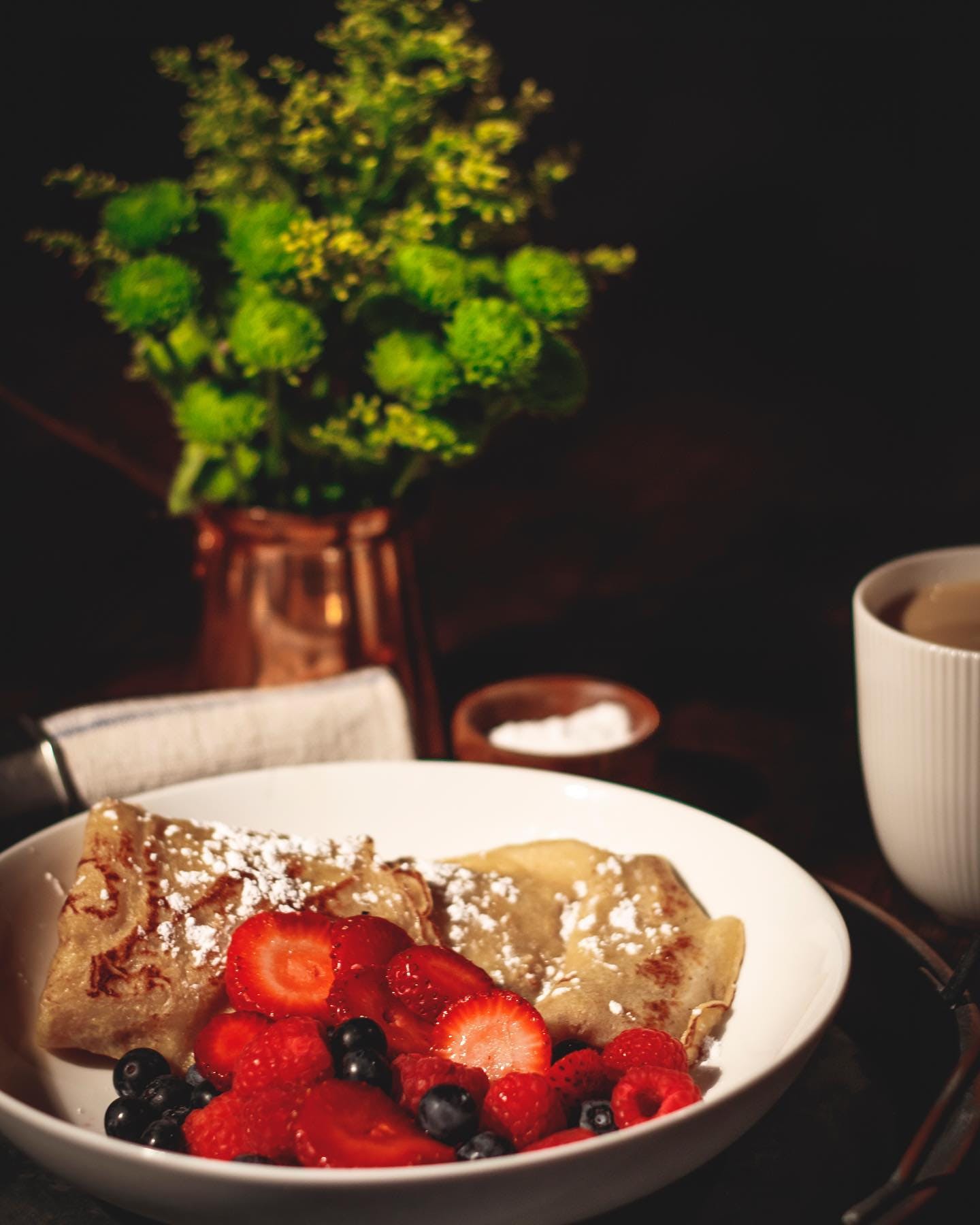 Order One Crepe with Topping Breakfast - 1 Piece food online from Cafe Galleria store, Midway on bringmethat.com