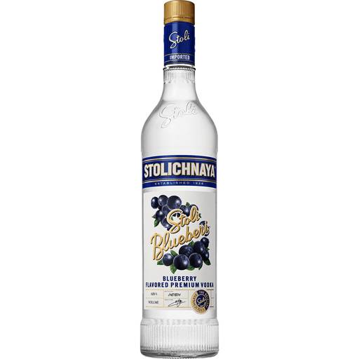 Order Stoli Blueberi Vodka (750 ML) 78083 food online from Bevmo! store, BURLINGAME on bringmethat.com