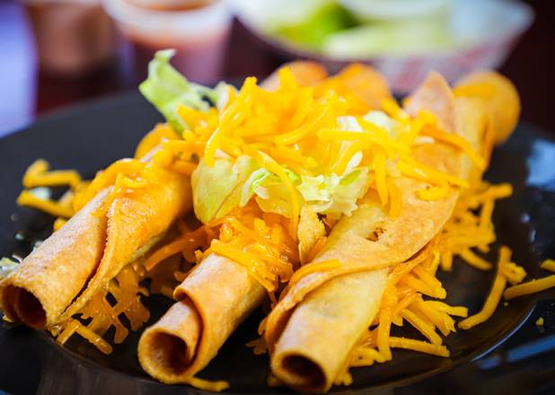 Order Three Rolled Tacos food online from Taco Plus store, Tucson on bringmethat.com