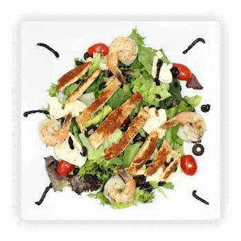 Order Blackened Chicken & Shrimp Salad food online from Nonna Rosa store, West Norriton on bringmethat.com
