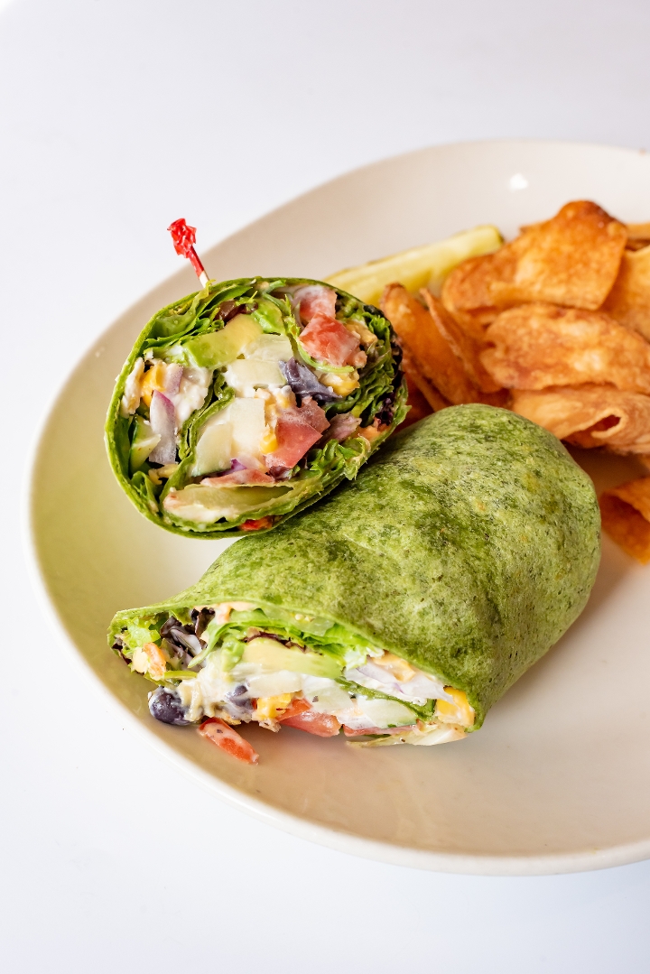 Order Balsamic Chicken Wrap food online from Kup A Joe Cafe store, Frankfort on bringmethat.com