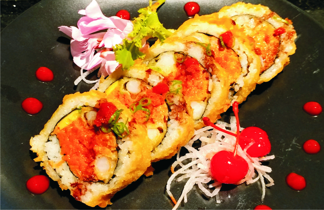 Order 14. Tempura Tiger Roll food online from I Love Sushi store, Santa Clarita on bringmethat.com