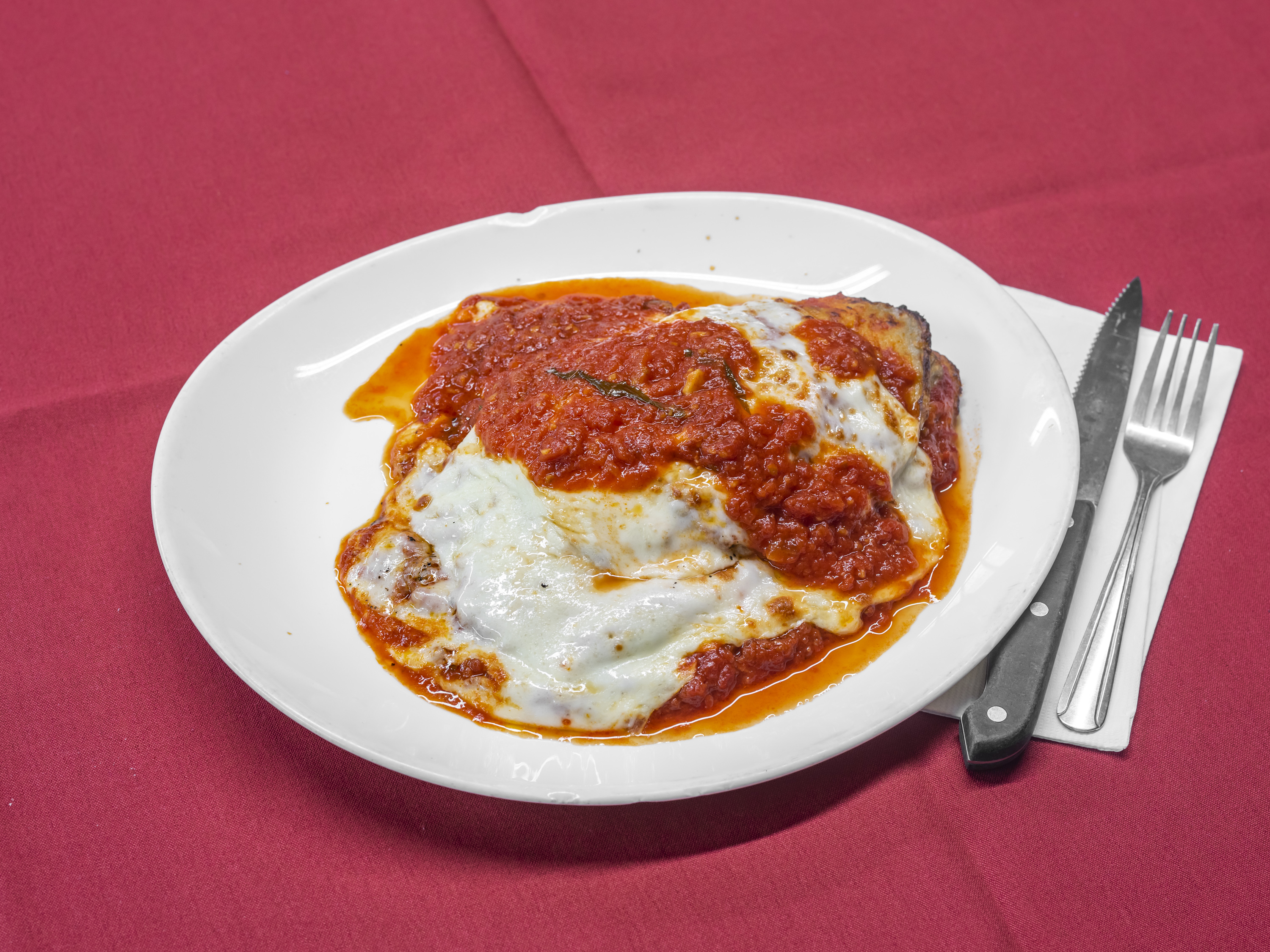 Order Eggplant Parmigiana food online from Fratello's store, Sea Girt on bringmethat.com