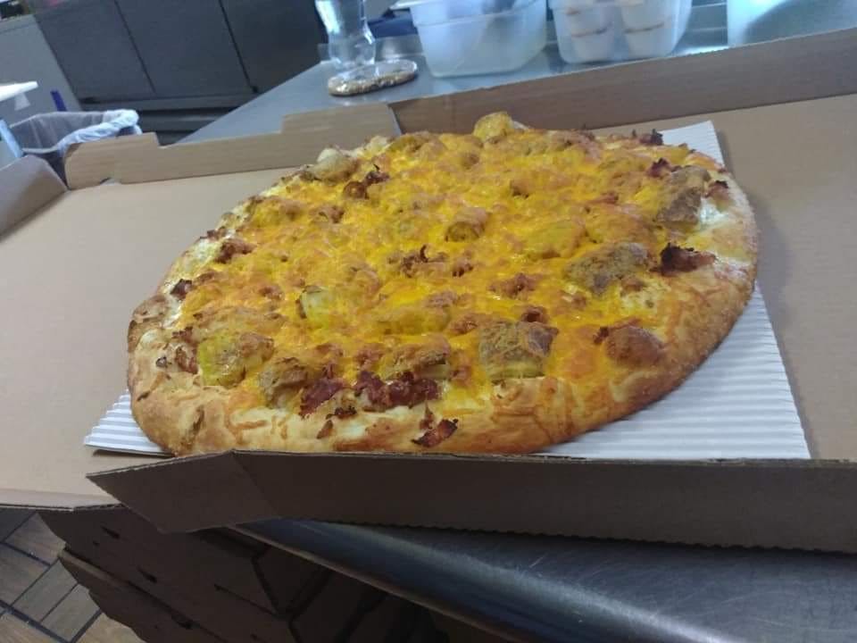 Order Baked Potato Pizza - Mini 7" food online from Paradise Pizza & Subs store, Findlay on bringmethat.com