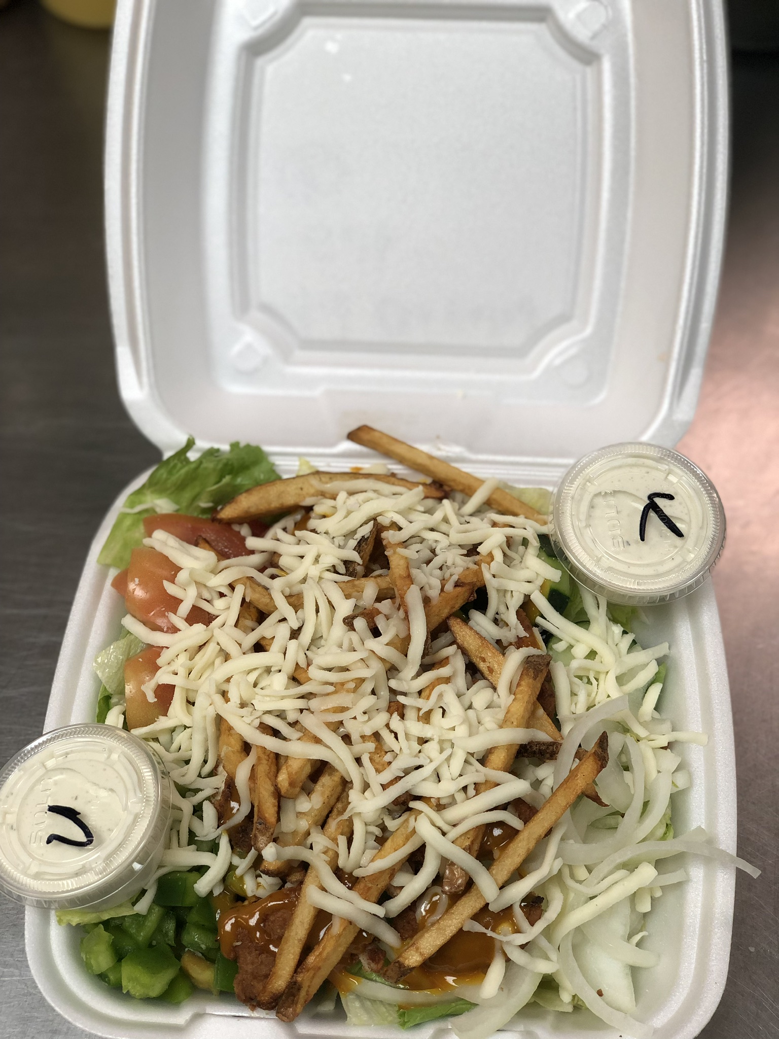Order Plain Breaded Chicken Salad food online from Route 51 Wings store, Brentwood on bringmethat.com