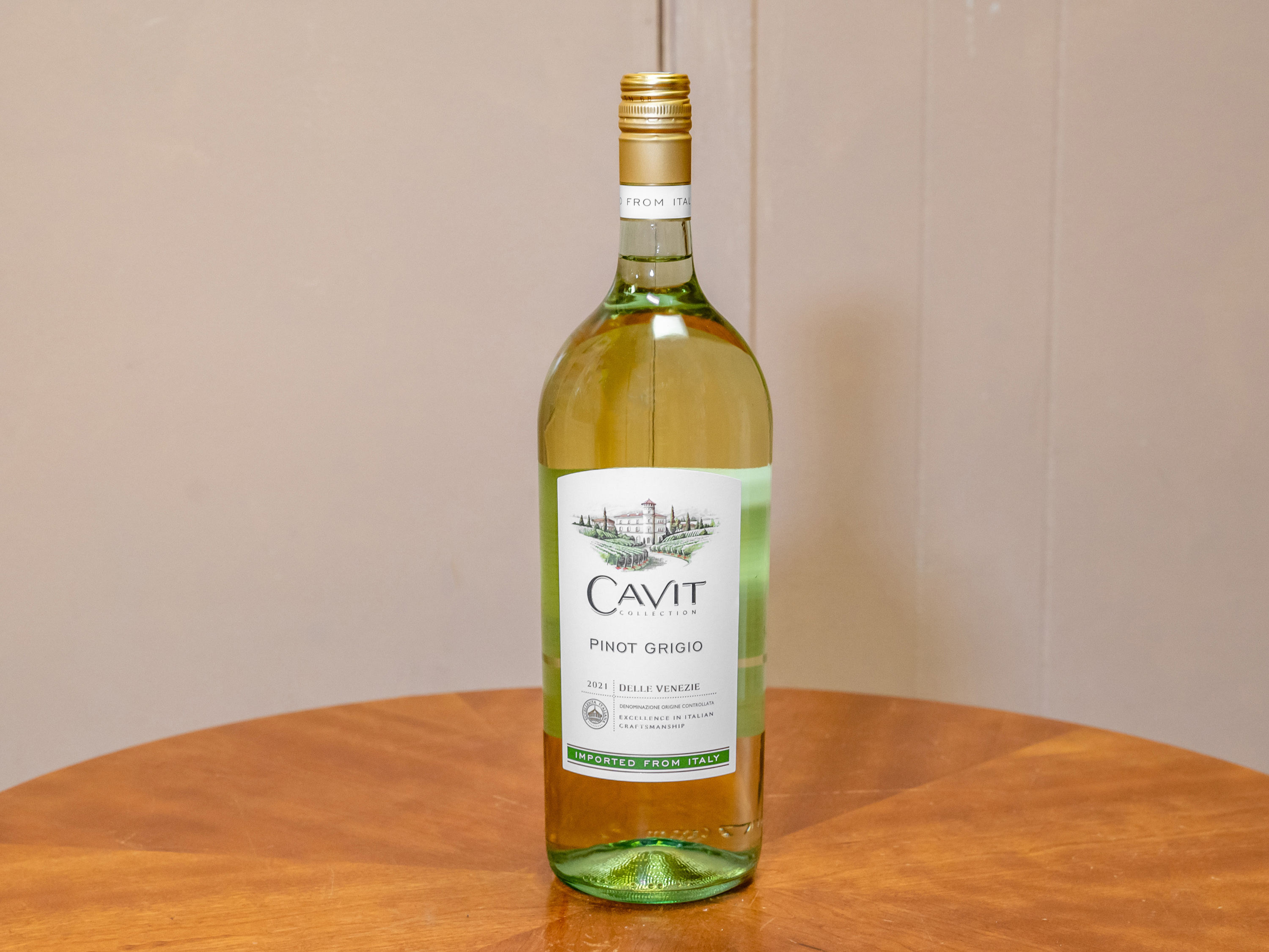 Order Cavit Pinot Grigio, 1.5 Liter Wine food online from Jose's Wines & Liquors store, Valley Cottage on bringmethat.com