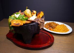 Order Molcajete food online from Mauricio Mexican Food & Pizza store, Covina on bringmethat.com