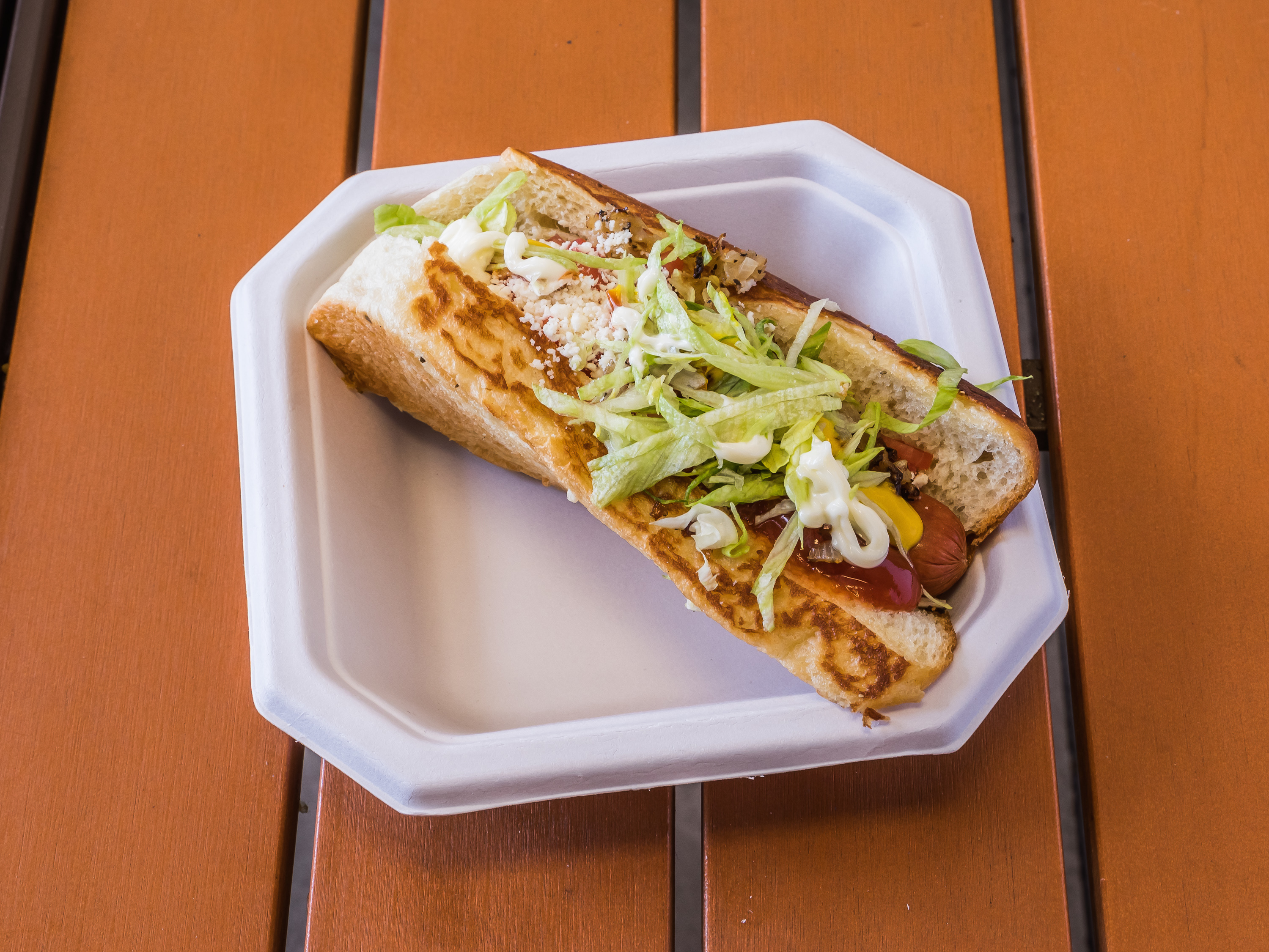 Order Sonoran Style Hot Dog food online from Chavelas Water & Ice Cream Eatery store, Glendale on bringmethat.com