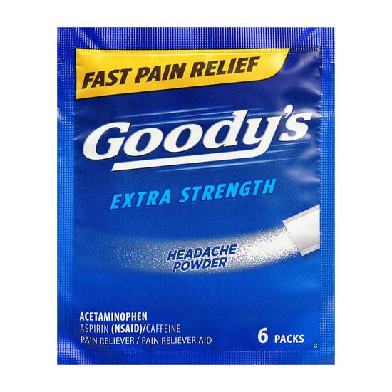 Order Goody's Extra Strength Headache Powder 6ct food online from Sheetz store, Durham on bringmethat.com
