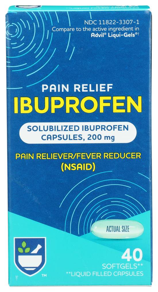 Order Rite Aid Ibuprofen Softgels 200 mg (40 ct) food online from Rite Aid store, Mckinleyville on bringmethat.com