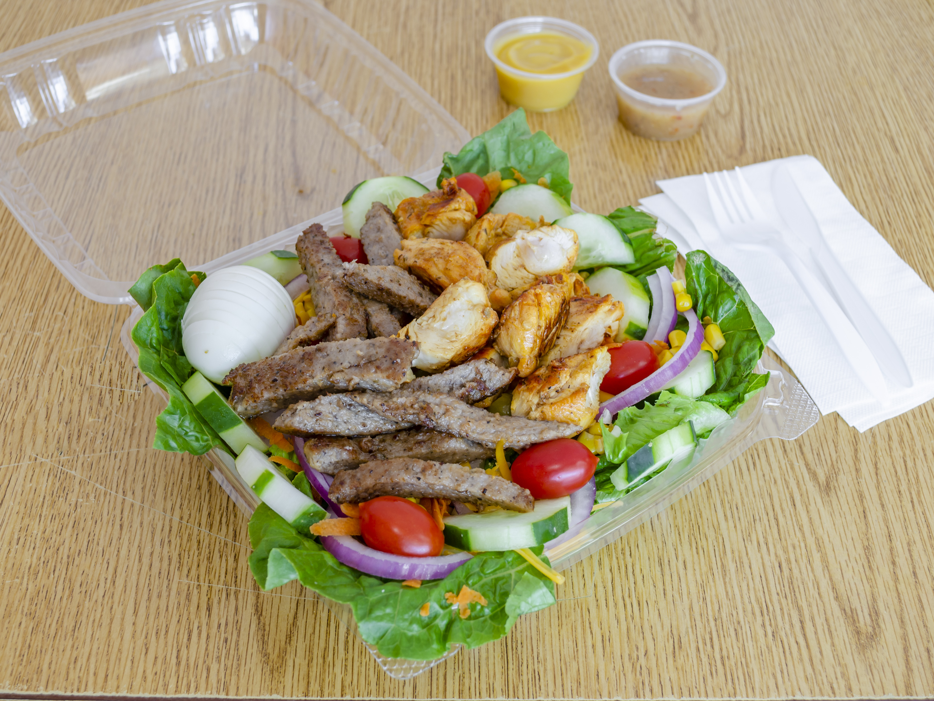 Order Grilled Chicken Salad food online from Crown Fried Chicken store, Lindenwold on bringmethat.com