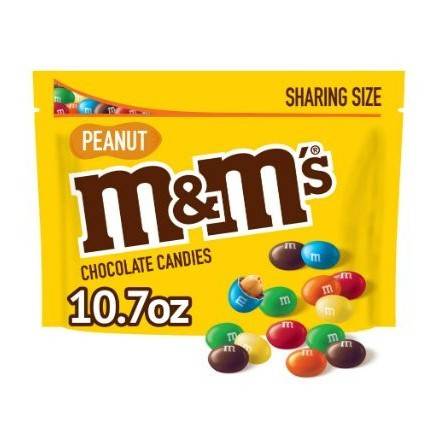 Order M&M's Peanut Sharing Size (10.7 oz) food online from Light Speed Market store, Marietta on bringmethat.com