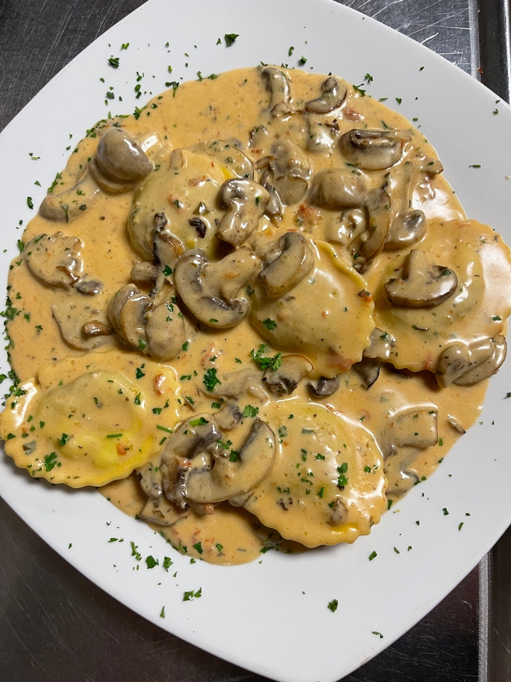 Order Mushroom Ravioli food online from New York J and P Pizza store, Mount Airy on bringmethat.com