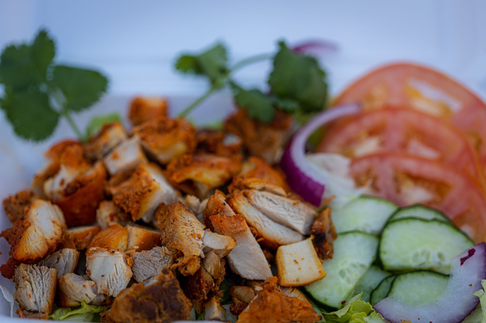 Order Chicken Salad with Drink food online from Nyc Style Gyro store, Jersey City on bringmethat.com