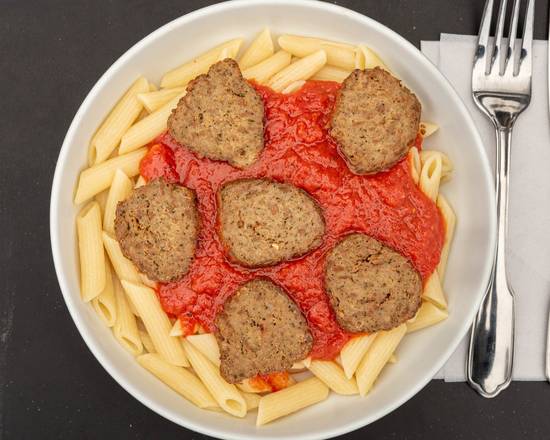 Order Penne with Meatballs food online from Laventina's Big Cheese Pizza store, Newport Beach on bringmethat.com