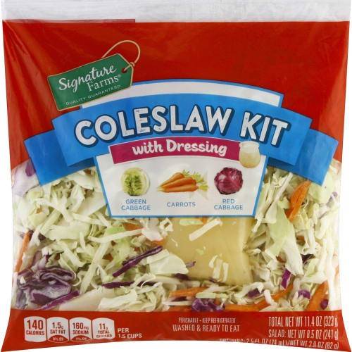 Order Signature Farms · Coleslaw Kit with Dressing (11.4 oz) food online from Safeway store, Concord on bringmethat.com
