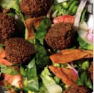 Order Falafel Salad food online from Bucharest Grill store, Detroit on bringmethat.com