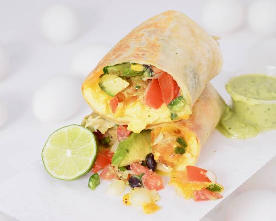 Order Baja Breakfast Burrito food online from Egghead Breakfast Burritos store, Pasadena on bringmethat.com