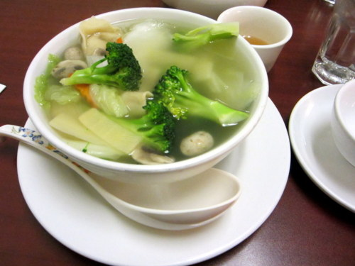 Order Bean Curd with Vegetable Soup for 2 food online from Dragon Phoenix Chinese Restaurant store, Meriden on bringmethat.com