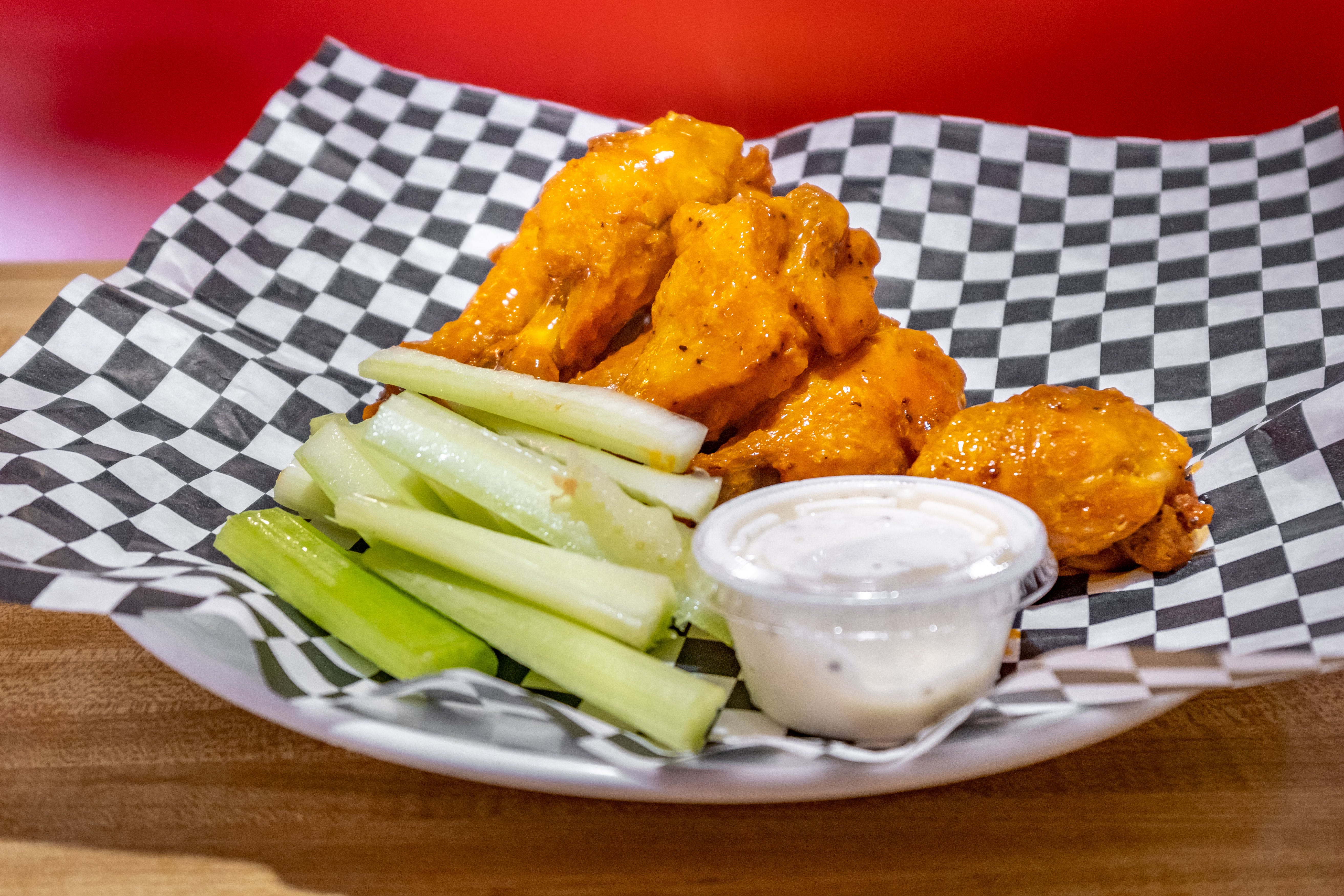 Order New York Style Wings - 1/2 Dozen food online from Brother's Pizza store, Shippensburg on bringmethat.com