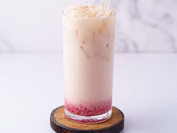 Order Strawberry Milk Tea food online from Tea It Up store, Menlo Park on bringmethat.com