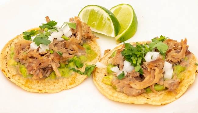 Order Braised Carnitas Taco food online from Greenleaf Kitchen And Cocktails store, Costa Mesa on bringmethat.com