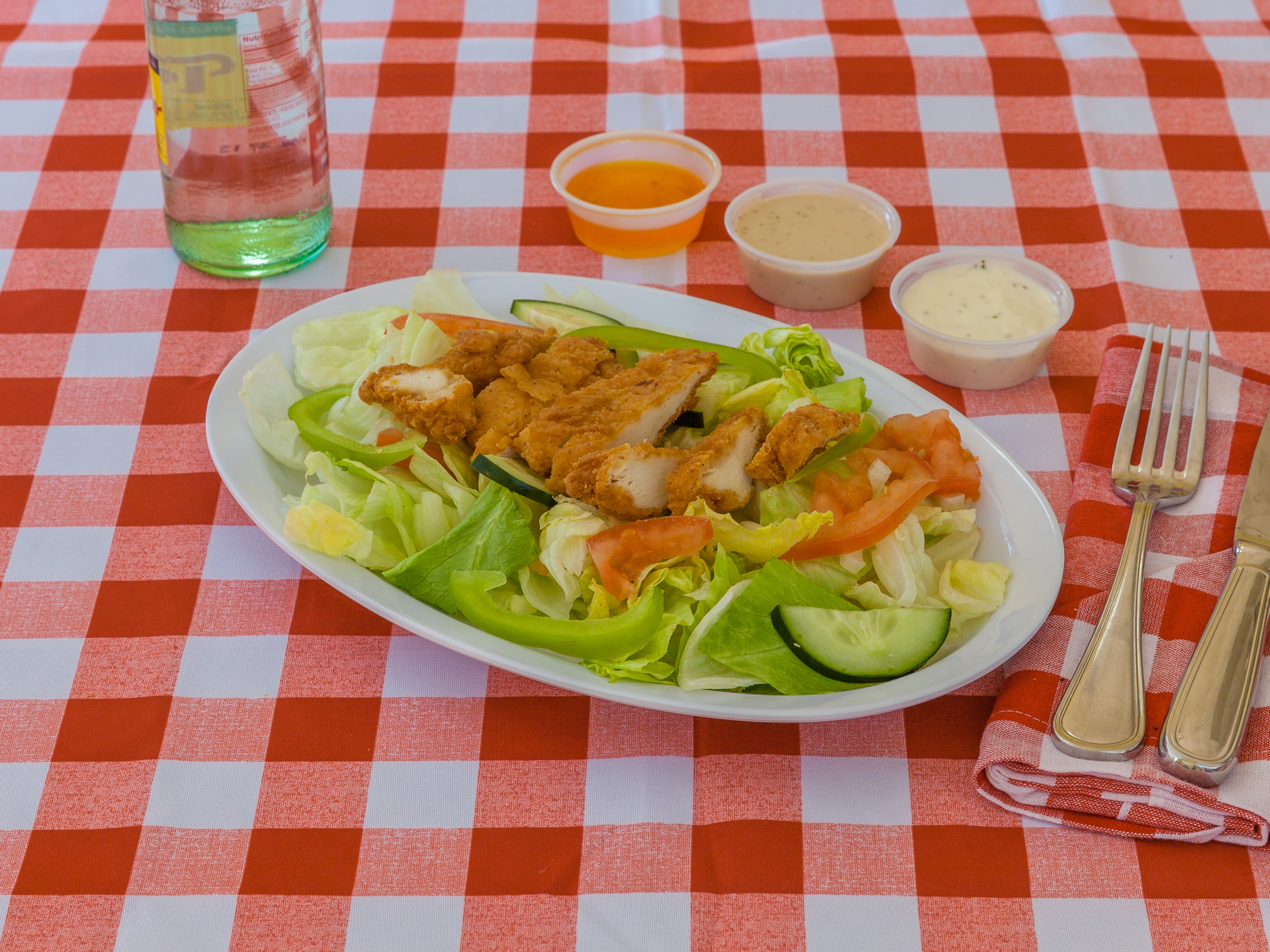 Order Crispy Chicken Salad food online from Tastee Bites store, Joliet on bringmethat.com